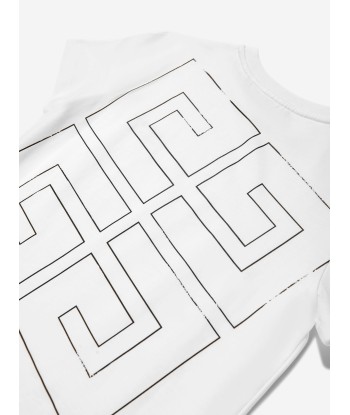 Givenchy Boys Logo Print T-Shirt in White solde