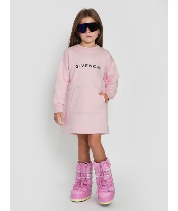 Givenchy Girls Logo Sweater Dress in Pink en linge