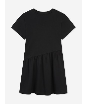 Givenchy Girls Diamante Logo Jersey Dress in Black En savoir plus