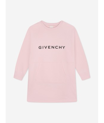 Givenchy Girls Logo Sweater Dress in Pink en linge