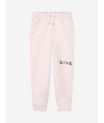 Givenchy Girls Logo Print Joggers in Pink Faites des économies