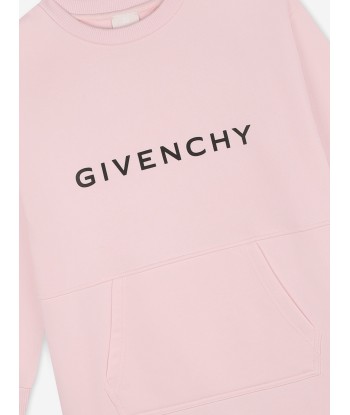 Givenchy Girls Logo Sweater Dress in Pink en linge