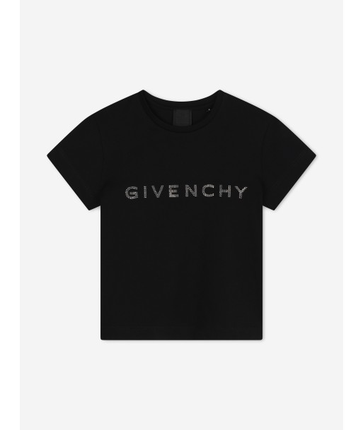 Givenchy Girls Diamante Logo T-Shirt in Black Jusqu'à 80% De Réduction