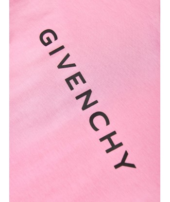 Givenchy Girls Logo Print T-Shirt in Pink de technologie