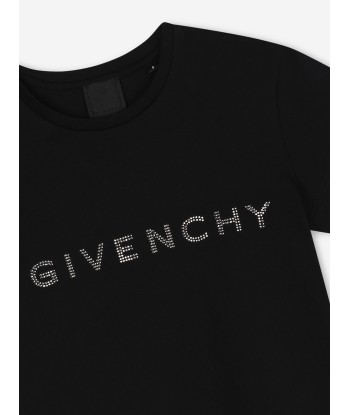 Givenchy Girls Diamante Logo T-Shirt in Black Jusqu'à 80% De Réduction