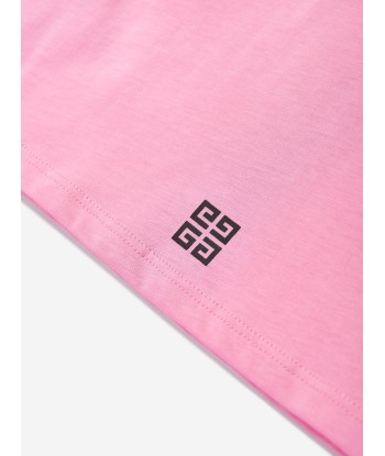 Givenchy Girls Logo Print T-Shirt in Pink de technologie