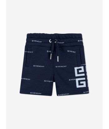 Givenchy Baby Boys Logo Print Shorts in Navy outlet