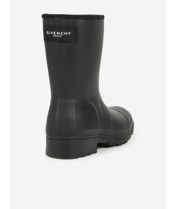 Givenchy Girls Logo Rain Boots in Black des créatures d'habitude