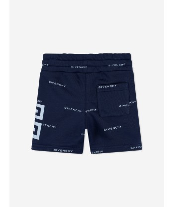 Givenchy Baby Boys Logo Print Shorts in Navy outlet