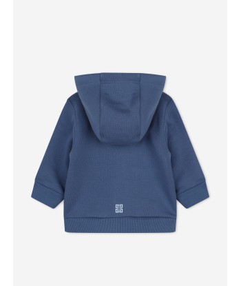 Givenchy Baby Boys Logo Zip Up Top in Blue 2023