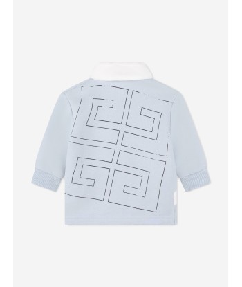 Givenchy Baby Boys Long Sleeve Polo Shirt in Blue Faites des économies