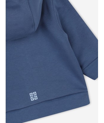 Givenchy Baby Boys Logo Zip Up Top in Blue 2023