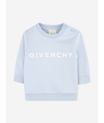 Givenchy Baby Boys Logo Print Sweatshirt in Blue rembourrage situé sous