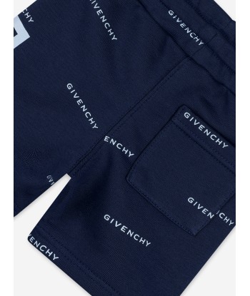 Givenchy Baby Boys Logo Print Shorts in Navy outlet