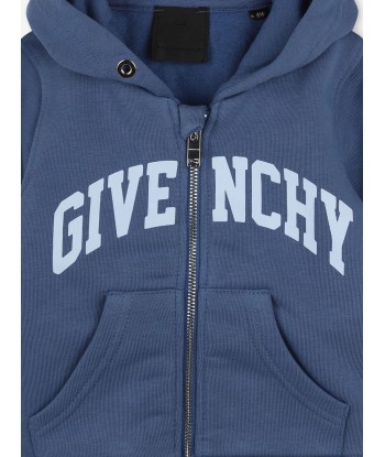 Givenchy Baby Boys Logo Zip Up Top in Blue 2023