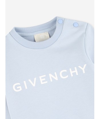 Givenchy Baby Boys Logo Print Sweatshirt in Blue rembourrage situé sous