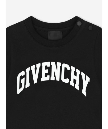 Givenchy Baby Boys Long Sleeve Logo T-Shirt in Black acheter en ligne