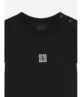 Givenchy Baby Boys Long Sleeve Logo T-Shirt in Black d'Europe débarque