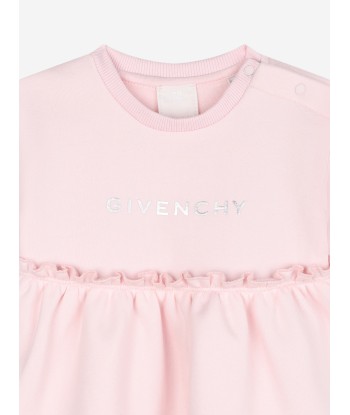 Givenchy Baby Girls Logo Sweater Dress in Pink le concept de la Pate a emporter 