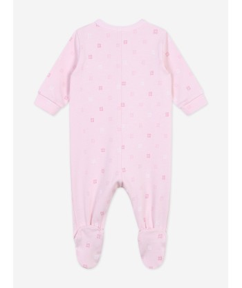 Givenchy Baby Girls 4G Logo Babygrow in Pink shop