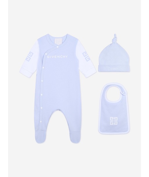 Givenchy Baby Boys Babygrow Gift Set in Blue en linge