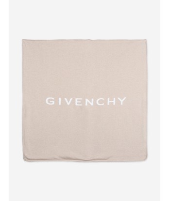 Givenchy Baby Knitted Logo Blanket in Beige JUSQU'A -70%! 