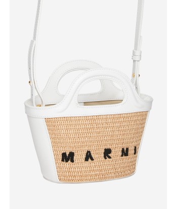 MARNI Girls Tropicalia Micro Bag in Beige (21cm) Fin de série