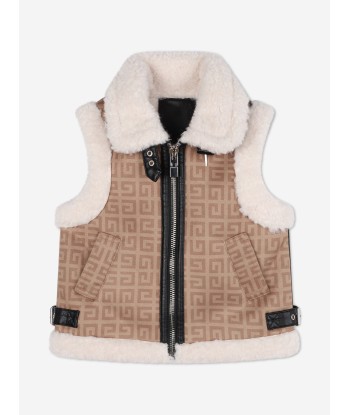 Givenchy Girls Sherling Gilet in Beige pour bénéficier 