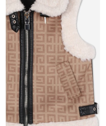 Givenchy Girls Sherling Gilet in Beige pour bénéficier 