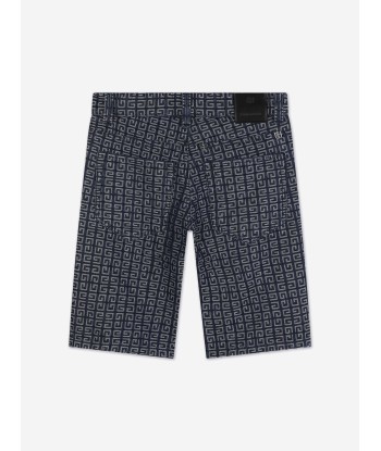 Givenchy Boys 4G Denim Shorts in Blue 50-70% off 