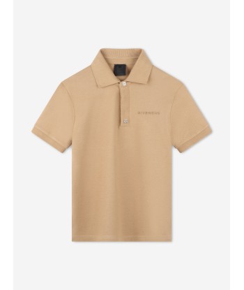 Givenchy Boys Logo Polo Shirt in Beige ouvre sa boutique