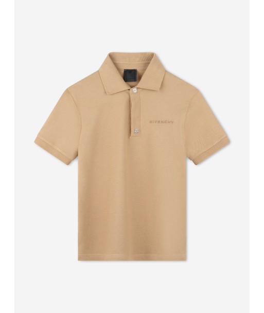 Givenchy Boys Logo Polo Shirt in Beige ouvre sa boutique