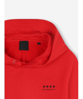 Givenchy Boys Logo Print Hoodie in Red basket pas cher