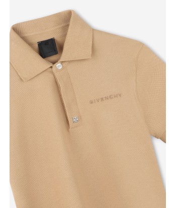 Givenchy Boys Logo Polo Shirt in Beige ouvre sa boutique