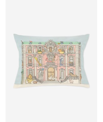 Atelier Choux Baby Satin Monceau Mansion Pillow Cover in Blue (40cm) plus qu'un jeu 