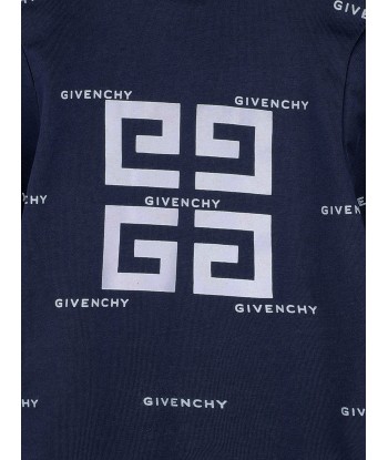 Givenchy Baby Boys Long Sleeve Logo T-Shirt in Navy les ligaments