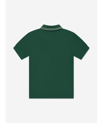 Hugo Boys Logo Print Polo Shirt in Green 50% de réduction en Octobre 2024