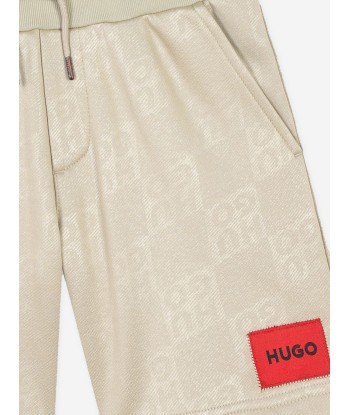 Hugo Boys Logo Shorts in Beige france