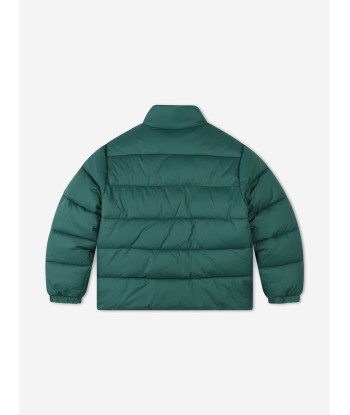 Hugo Boys Logo Puffer Jacket in Green 2 - 3 jours ouvrés.