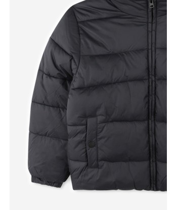 Hugo Boys Logo Puffer Jacket in Black Voir les baskets