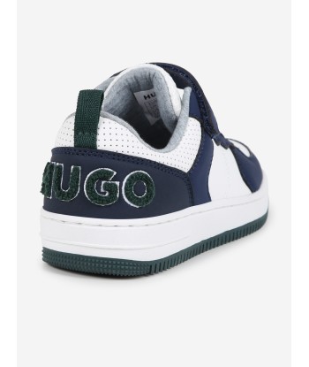 Hugo Boys Logo Trainers in White outlet