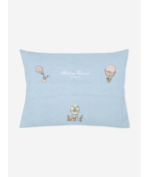 Atelier Choux Baby Satin Paris Pillow Cover Paris in Blue (40cm) outlet