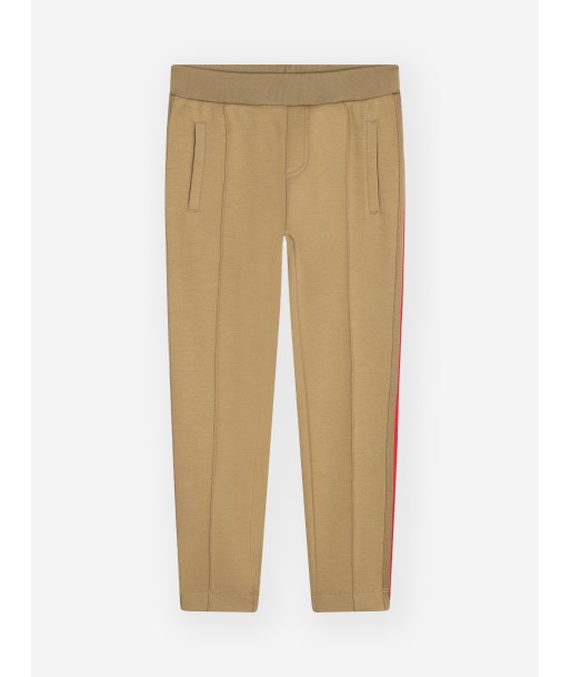 Karl Lagerfeld Boys Logo Track Pants in Beige les muscles