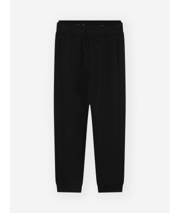 Karl Lagerfeld Boys Double Waistband Joggers in Black pas cher