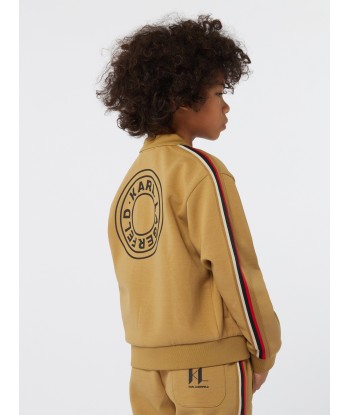 Karl Lagerfeld Boys Logo Print Track Jacket in Green 2024