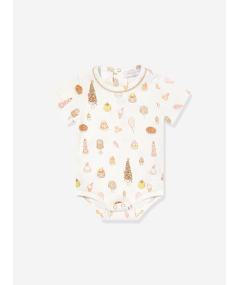 Atelier Choux Baby Classic Bodysuit in White vente chaude votre 