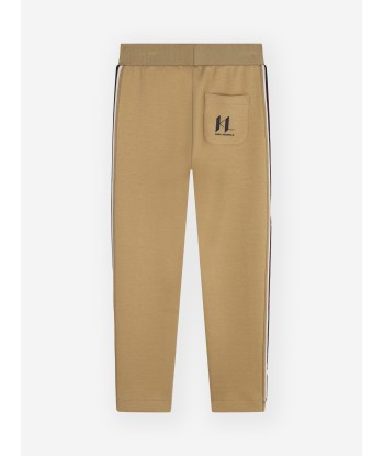 Karl Lagerfeld Boys Logo Track Pants in Beige les muscles