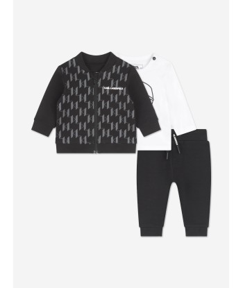 Karl Lagerfeld Baby Boys Tracksuit Gift Set in Black le concept de la Pate a emporter 