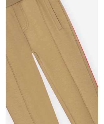 Karl Lagerfeld Boys Logo Track Pants in Beige les muscles