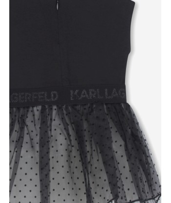 Karl Lagerfeld Baby Girls Choupette Occasion Dress in Black pas chere